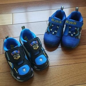 Batman & Paw Patrol light up shoes